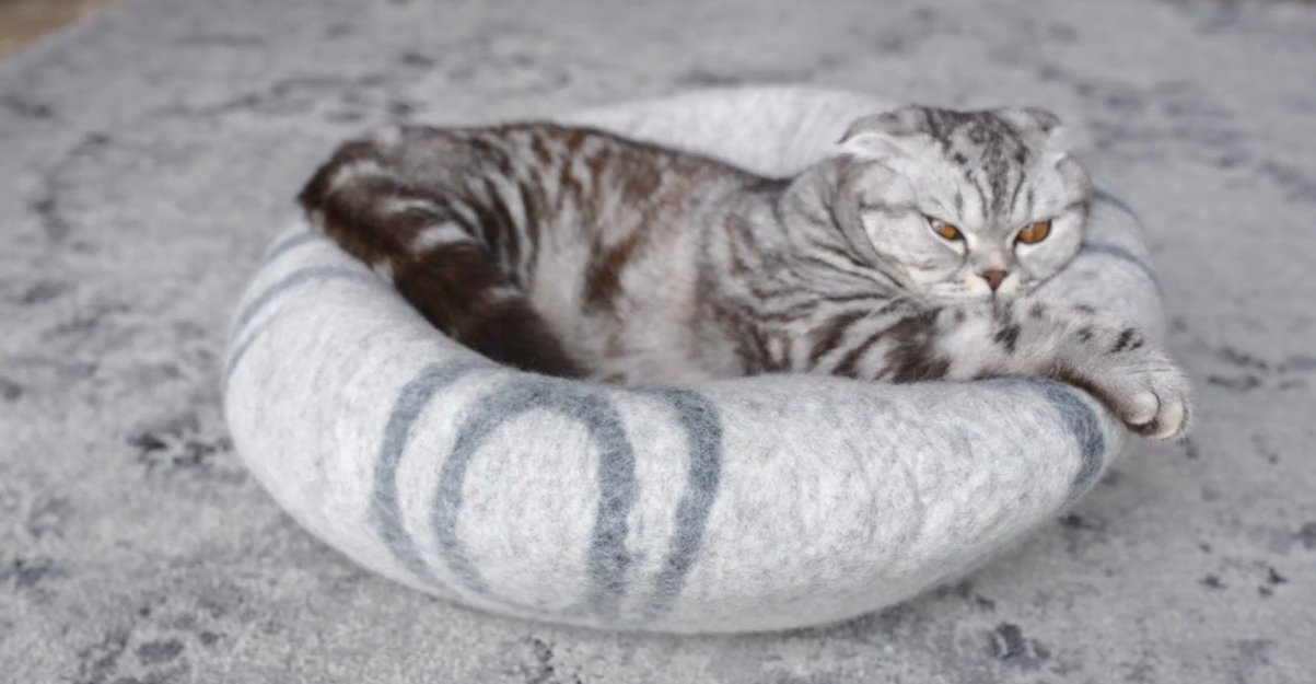 The Meowfia Felt Cat Cave Is Gorgeous—But Is It Practical for Cats?