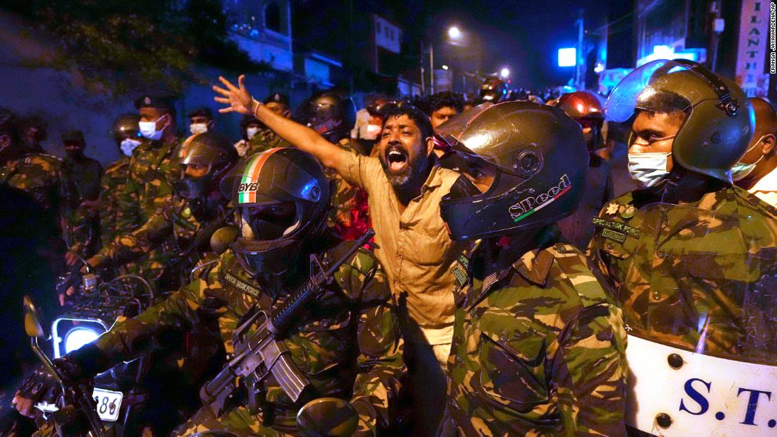 Sri Lankan President declares state of emergency following violent protests over economic crisis