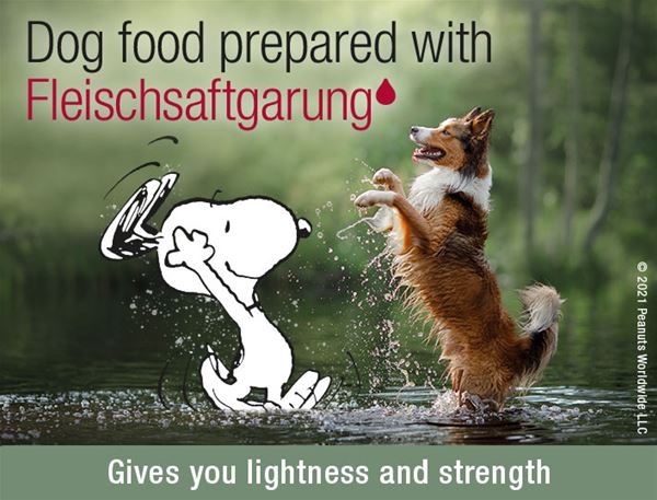 German dog food is prepared differently