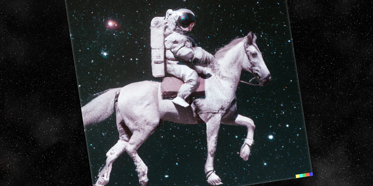 This horse-riding astronaut is a milestone in AI’s ability to make sense of the world