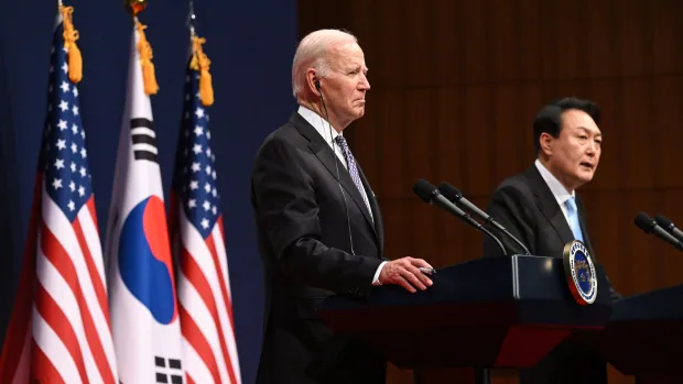 U.S., South Korea open to expanded military drills to deter North as Biden visits Seoul