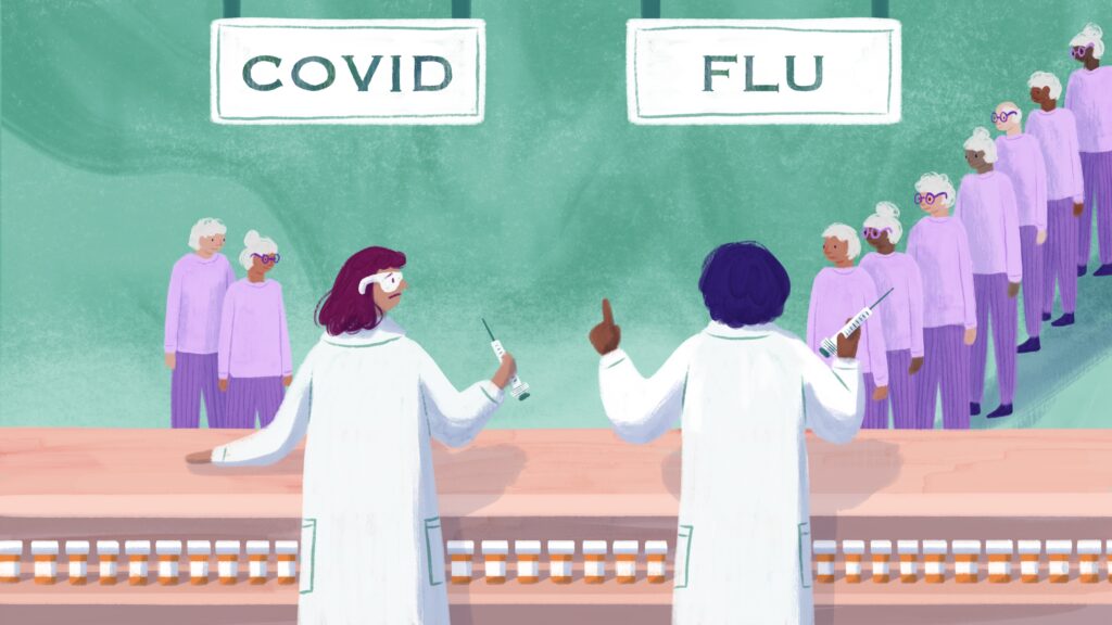 Why demand for Covid vaccines lags behind uptake of flu vaccines